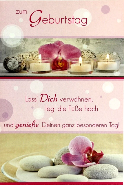 GEBURTSTAGSKARTE MIT SPRUCH Karte Geburtstag Glückwunschkarte Grußkarte