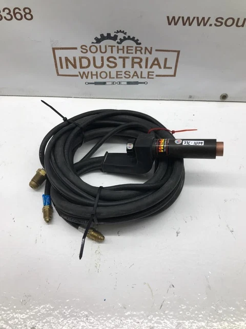 WeldTec WT-27W Water Cooled Machine Tig Torch w/ "C" robotic 90° Hoses