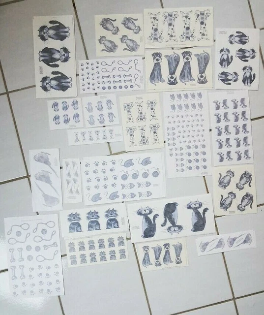 Cats, Dogs and Bird Ceramic Decals | Ceramik Decals | Abziehbilder für Porzellan