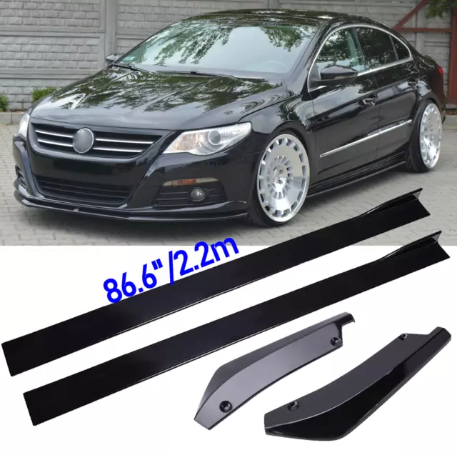 86.6" Sideskirts Seitenschweller Flap Diffusor Heckspoiler für VW Passat CC