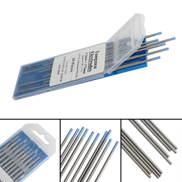 2% Lanthanated 1/8" Tig 10Pcs WL20 Welding Tungsten Electrode Blue