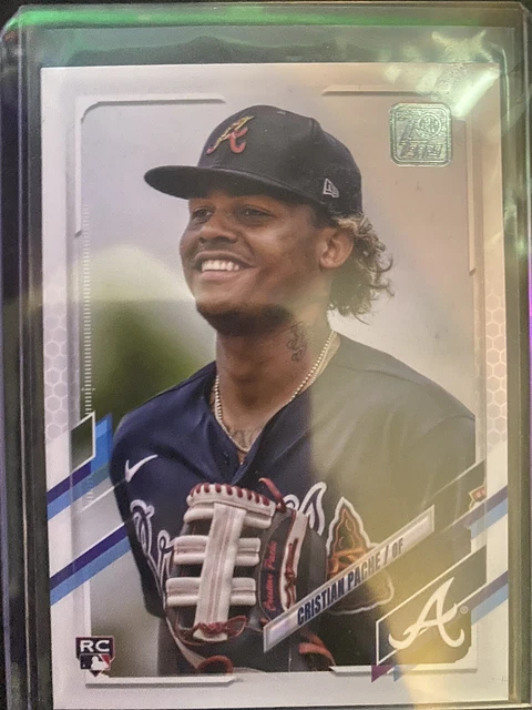 2021 Topps Update SP Photo Variation US 295 RC Christian Pache Atlanta Braves !