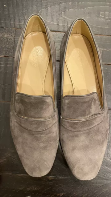 J. Crew Women's Suede Loafers Gray Size 7.5