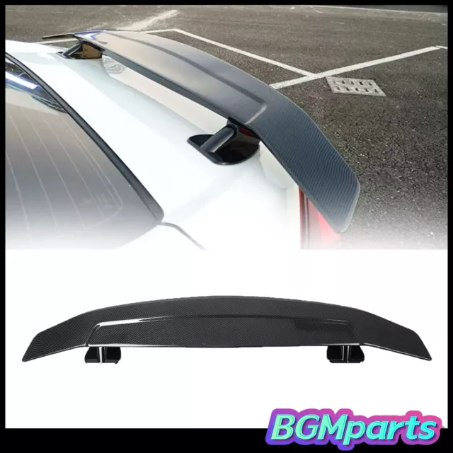 52.3inch Universal GT Spoiler Rear Trunk Wing Racing Carbon Fiber JDM Style