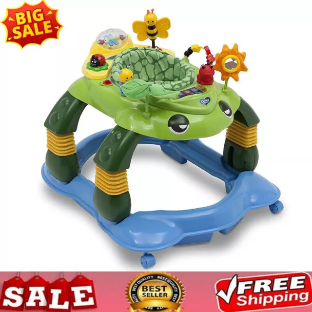 3-In-1 Infant Activity Walker Play Station Toy Tray Height Adjustment Children