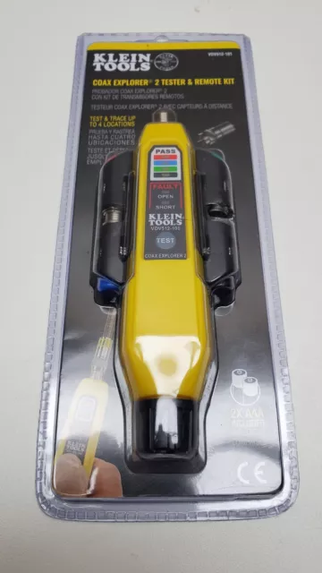 Klein Tools VDV512-101 Coax Explorer 2 Tester & Remote Kit **BRAND NEW SEALED**