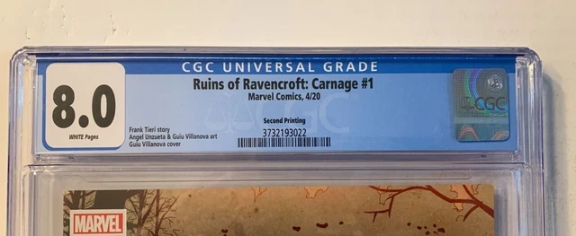 Ruins of Ravencroft Carnage #1 - Apr 2020 -  CGC 8.0 Graded      (3812) 2