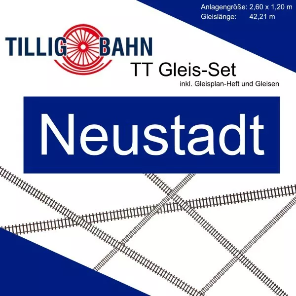 Tillig Tillig TT Gleis Set Modellbahnanlage Neustadt TT + Neu