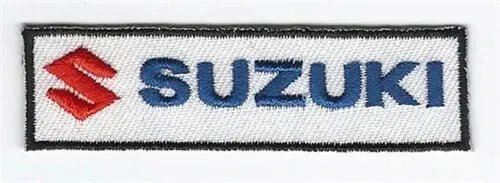 New Sew on Iron on Suzuki Logo Motorbike Motor Cycle patches embroidered fabric