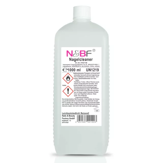 Nagelcleaner 1000 ml Schwitzschicht Entferner Entfetter Reiniger Nail Cleaner