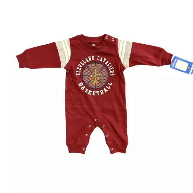 Cleveland Cavaliers Bebé Pijama (Talla 0-3m) Fanatics Árbitro Pijama - Nuevo