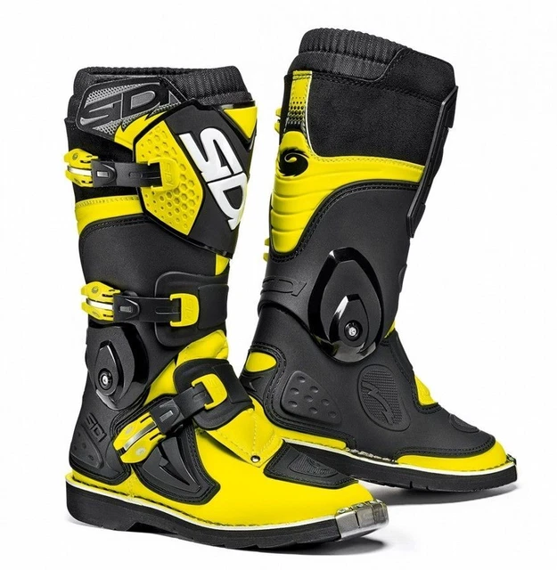 Stivali Moto Sidi Off-Road Flame Giallo Fluo Nero
