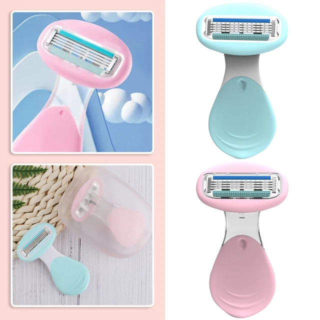 4 da donna sicura mini rasatura viso con scatola in PP regalo per donna uomo per ceretta sopracciglia