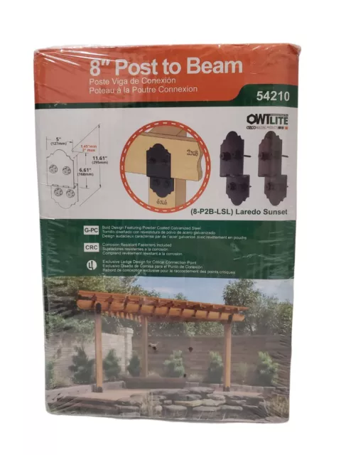 OWT Lite Laredo Sunset 8" Post to Beam KIT 54210- 2 per pack
