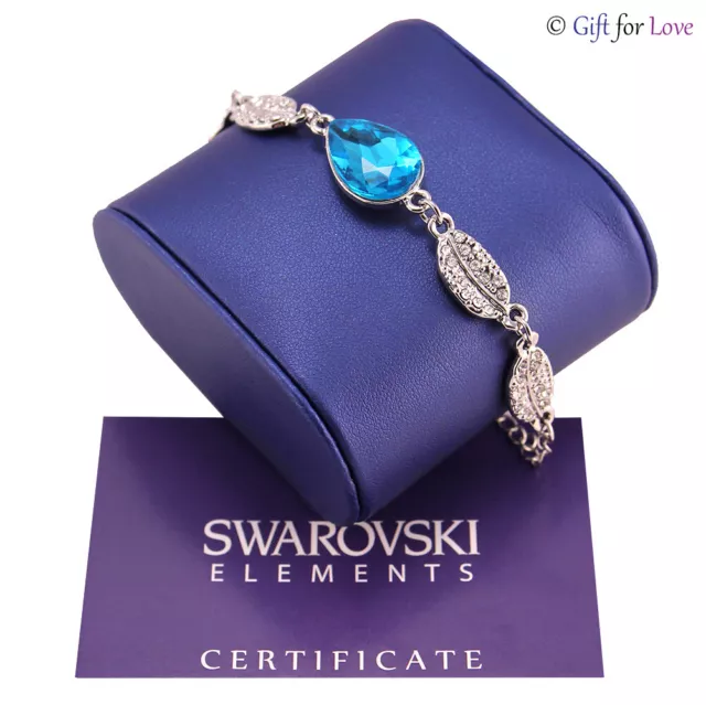 Bracciale argento Swarovski Element originale G4L Cristalli Donna Goccia regalo