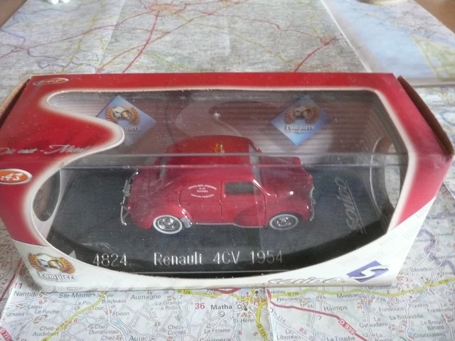 Solido 1/17 – Renault 4CV Pompiers – Miniature Collection état Correct