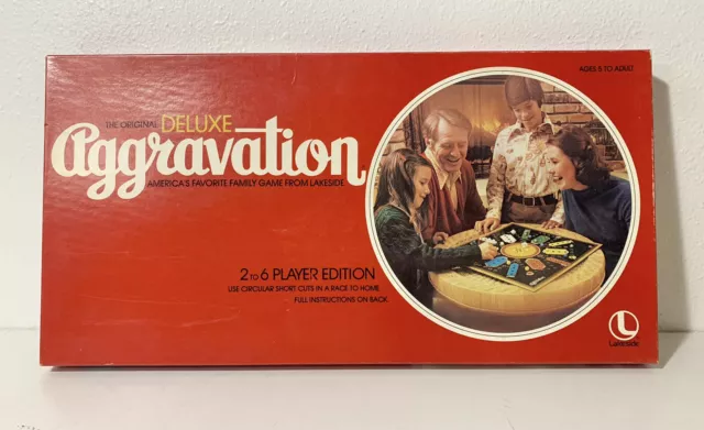 Vintage 1977 Original DELUXE AGGRAVATION Board Game 100% Complete #8321