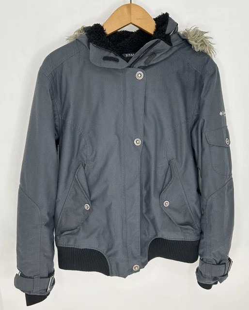 Columbia Omni Tech Titanium Jacket Womens Medium Skiing Windproof Waterproof M