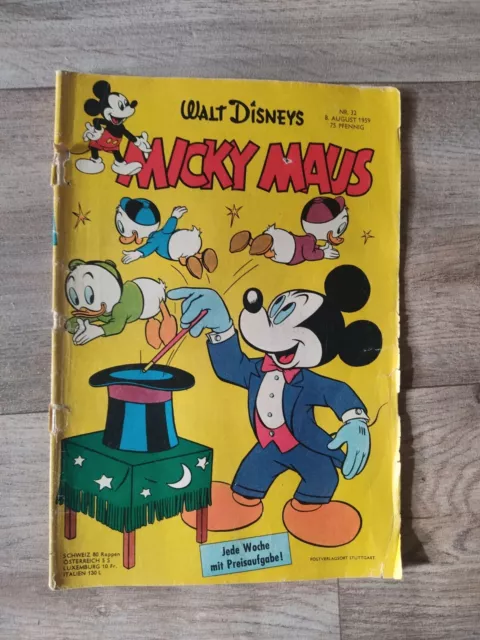 Micky Maus 1959   ,Heft 32 ,Mit Sammelbild