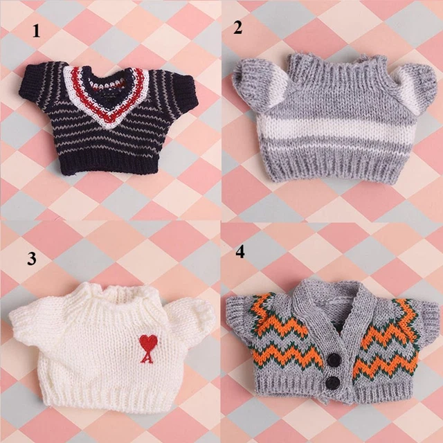 Dolls Sweater Tops Doll Warm Sweater 20cm Doll Clothes Knitted Sweater Clothes 2