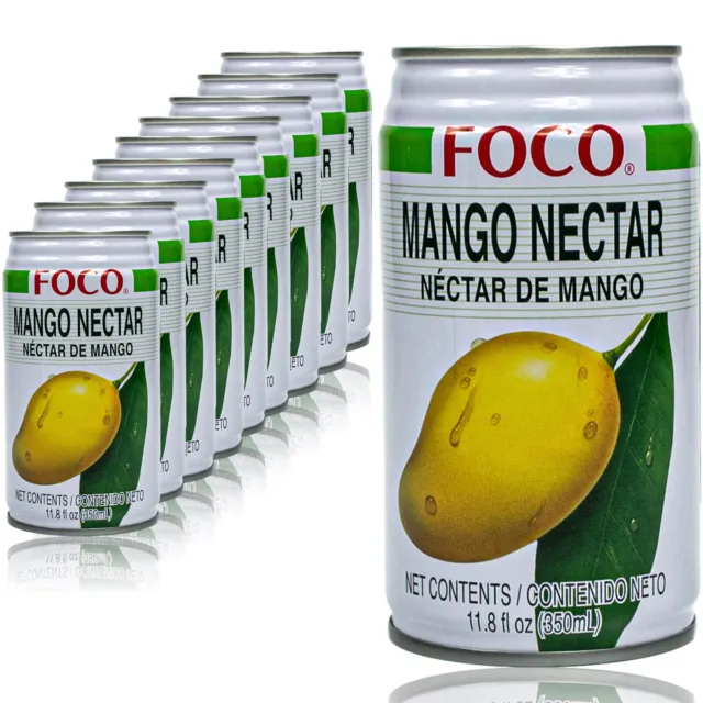 Foco - Confezione da 10 succo di mango premium succo di mango succo (nettar) 350 ml