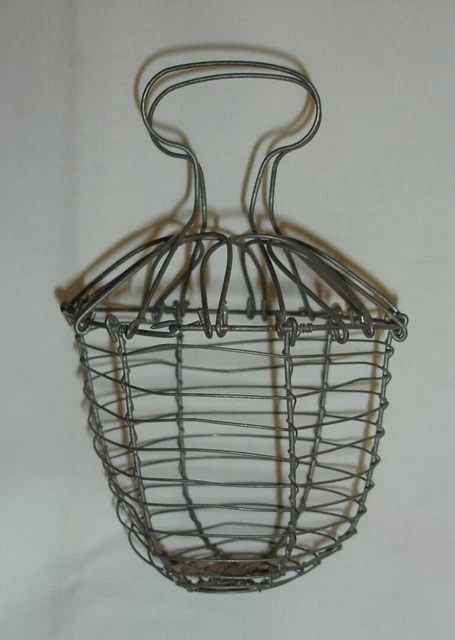 ANCIEN PANIER A Salade Ou Œuf En Fil De Fer EUR 15,00 - FR