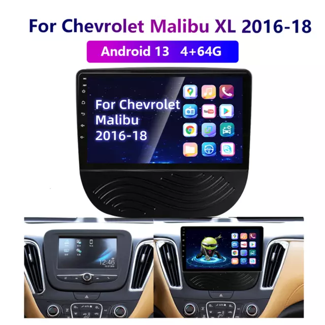 4-64GB Android 13 For Chevrolet Malibu XL 2016-18 Carplay Car Stereo Radio WIFI