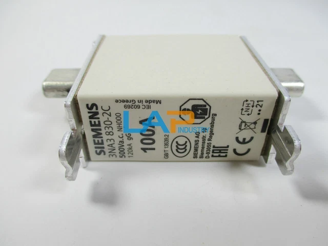 3pcs/1Box Siemens 3NA3832-2C LV HRC-Fuse 125A 500VAC In Box