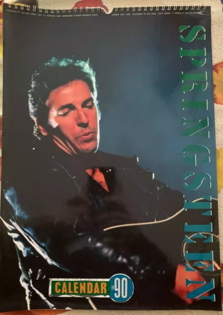 Bruce Springsteen 1990 Calendario Cm. 30 X 42 - Copyright Approved - Culture Sho