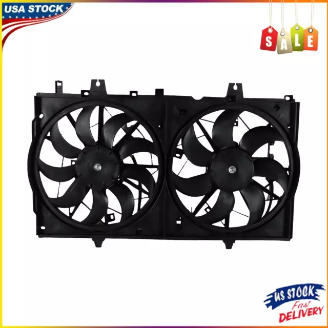 Front Radiator Condenser Cooling Fan Assembly 623400 For 2014-2018 Nissan Rogue