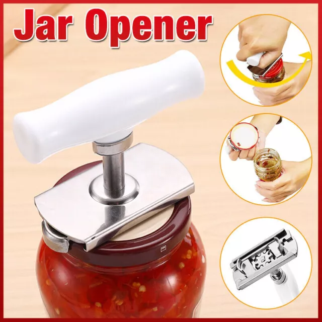 NEW Adjustable Stainless Steel Twist off Jar Opener For Seniors with Arthritis