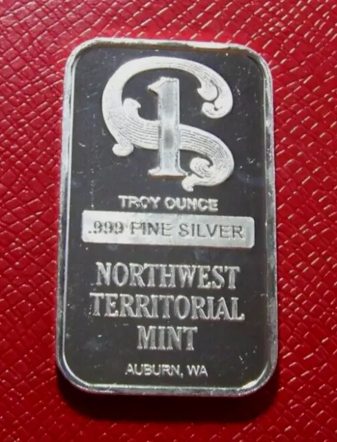 Northwest Commercial Bar-Northwest Territorial Mint  1 Troy oz.999 Silver