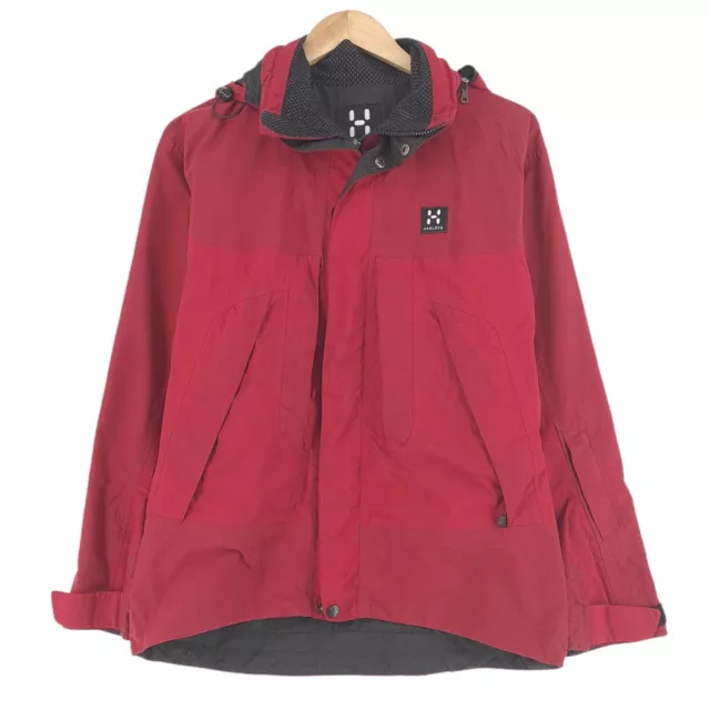 Haglofs Gore-Tex Xcr Chaqueta Impermeable Transpirable Rojo Mujer Talla 38