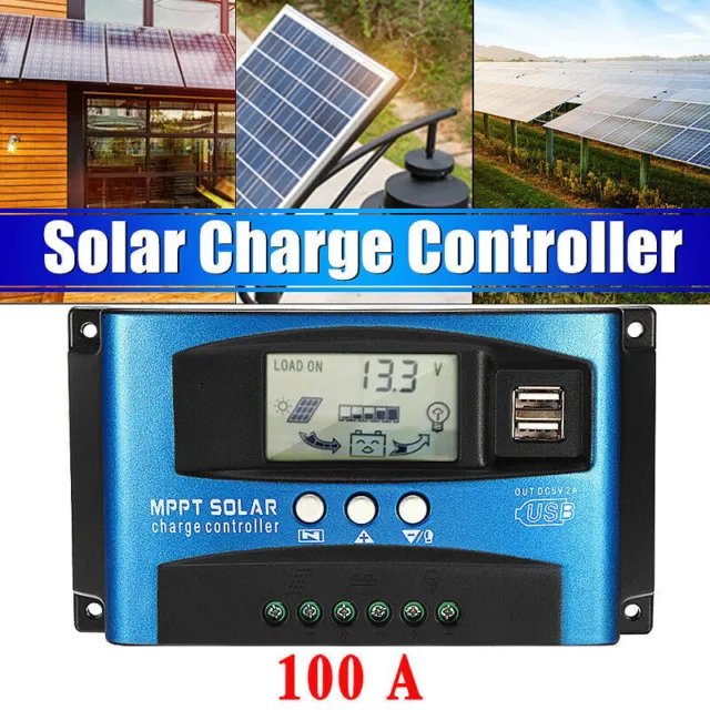 100A MPPT Regolatore di carica solare Pannello celle solari automatiche