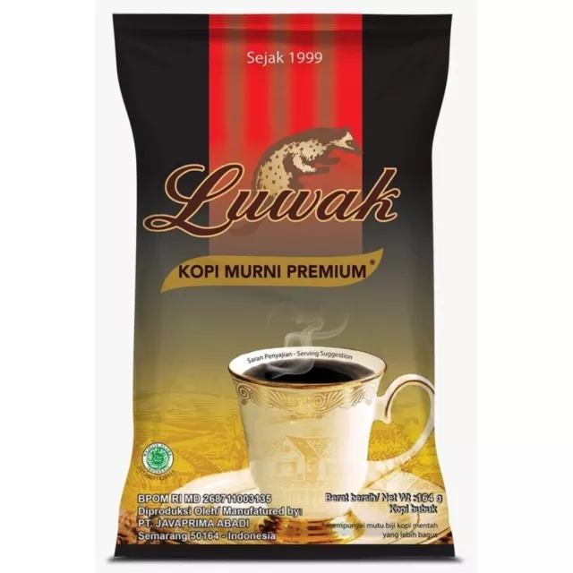 Premium Pure Coffee Cap Luwak Coffee Black Coffee Bag 2x120gr