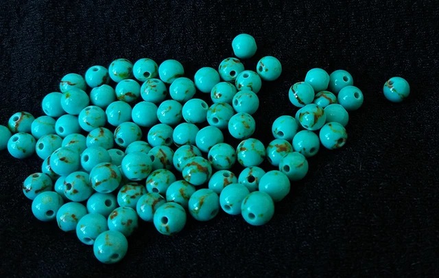 Howlite perle percée 6mm 65 perles lithothérapie dent os calmant régime faim
