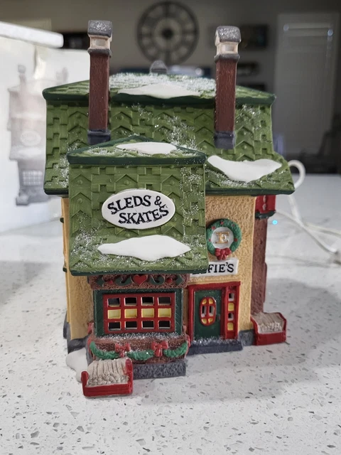 Dept 56 North Pole Series Elfies Skates and Sleds
