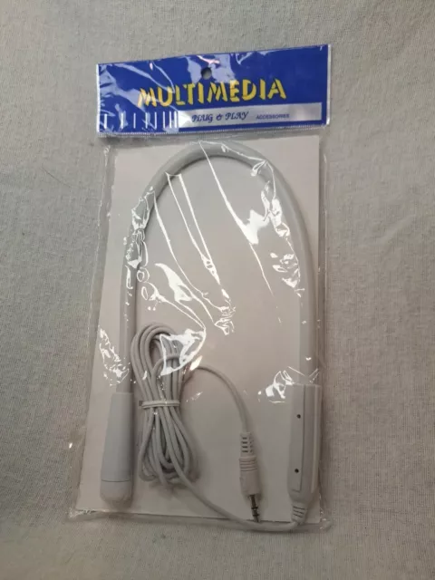 Vintage OMNI-Directional Multimedia Gooseneck Microphone 1996 NOS MLi FD-01