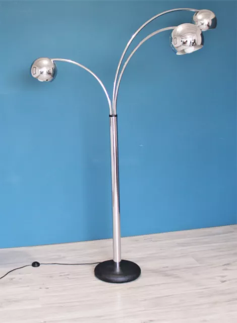 PIANTANA LAMPADA DA TERRA Vintage anni '70 space age modernariato stile reggiani