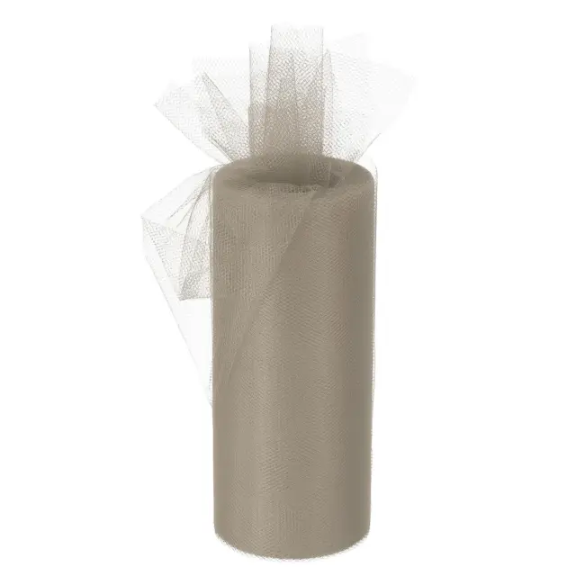 Tulle Rouleaux Tissu Bobines 6" 25 Yards lumiere Gris pour Emballage Mariage