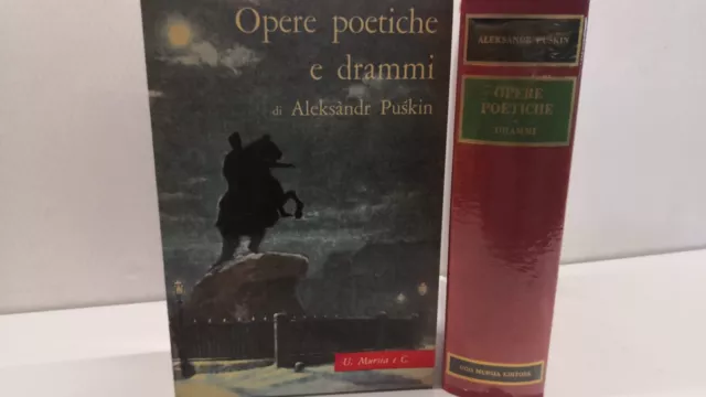 Libro Cofanetto Opere Poetiche E Drammi Mursia 1959 Aleksandr Puskin 1^Edizione