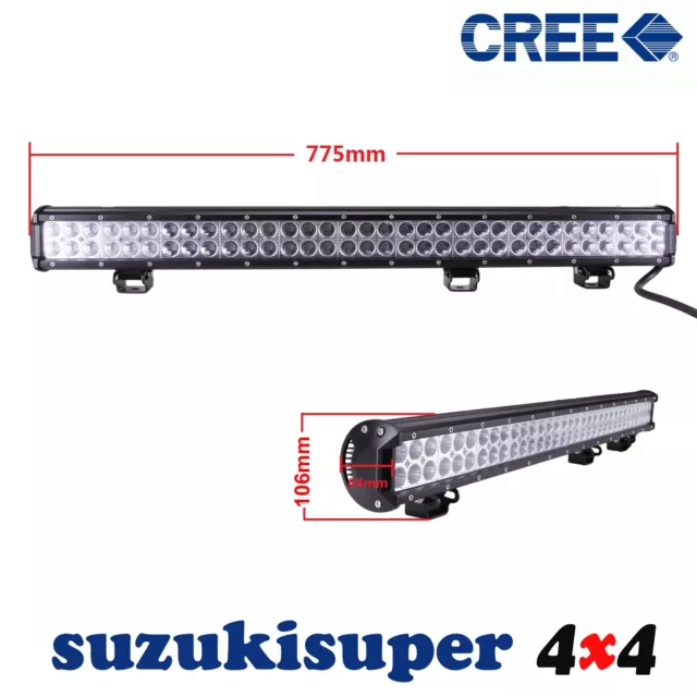 CREE LED Light Bar 30 Inch 198W Combo Spot Flood Beam Work Lamp Offroad 4WD 2