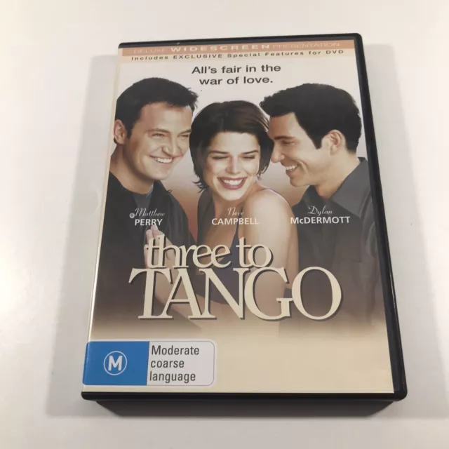 Three To Tango DVD Region 4 PAL Matthew Perry Neve Campbell Dylan McDermott