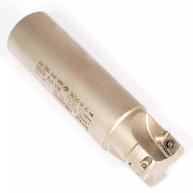 Iscar 3101932 Indexable End Mill 1" 3FL HM90 E90A-D1.00-3-W1.00