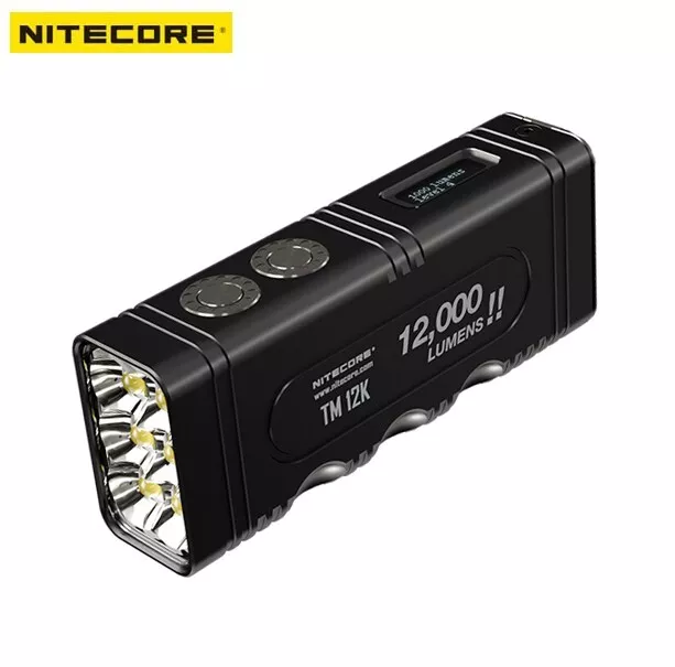 Nitecore TM12K 12,000 250 Meter Throw lumens Tiny monster rechargeable LED torch