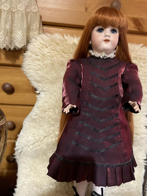 Antique German Heinrich Handwerck Child Doll 109-133 4 Beautiful Blue Eyes  25"