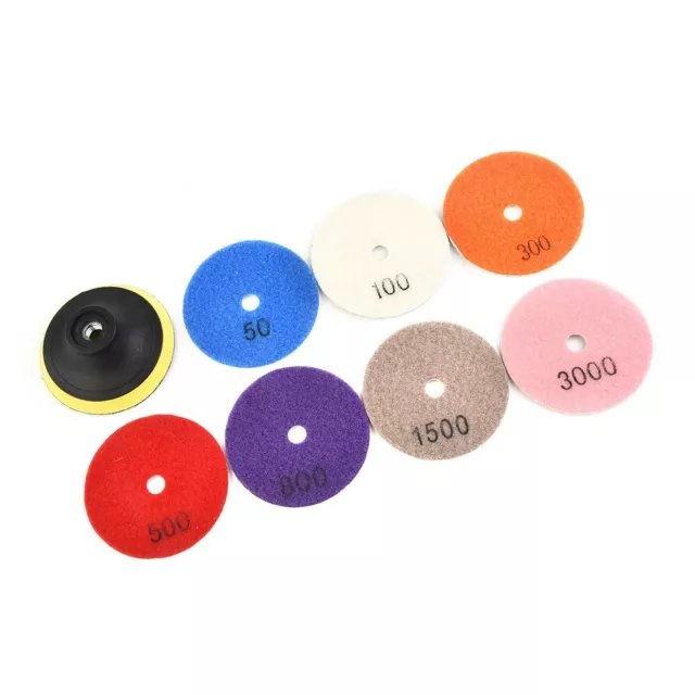 Wet/Dry Diamond Polishing Pads 3 Inch Size Perfect for Concrete Granite Marble