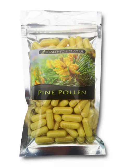 Kiefernpollen 300 mg (99 % rissige Zellwand), vegetarische Kapseln