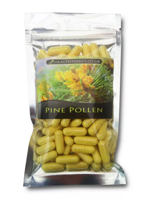 Polline di pino 300 mg (99% parete cellulare incrinata), capsule vegetariane