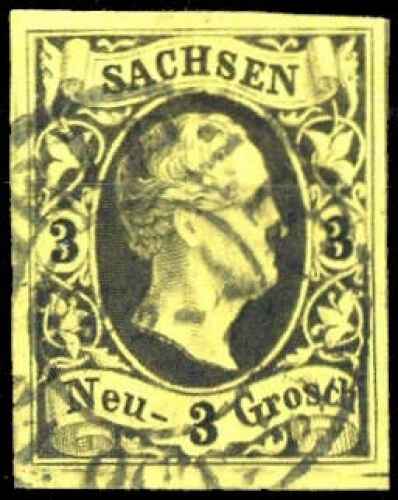 1851, Altdeutschland Sachsen, 6, gest. - 1603108